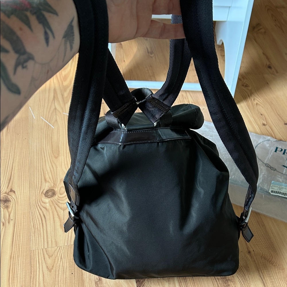 Prada Dark Green Nylon Backpack - Picture 5 of 7